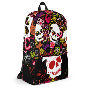 Skulls and Flowers Backpack