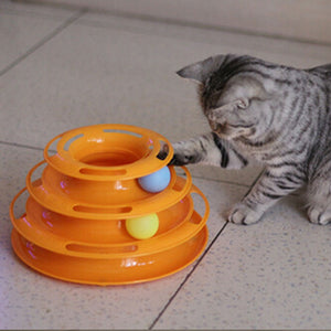 Ball and Track Interactive Toy for Cats