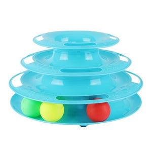 Ball and Track Interactive Toy for Cats