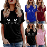 Cute Cat Short Sleeve T-Shirt