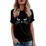 Cute Cat Short Sleeve T-Shirt