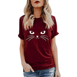 Cute Cat Short Sleeve T-Shirt